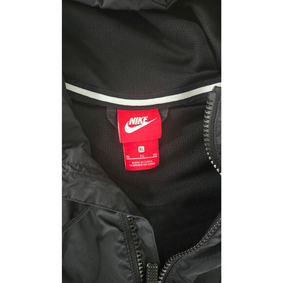 Nike Black Full-Zip Windbreaker Hoodie – Men’s Size XL - Picture 3 of 3